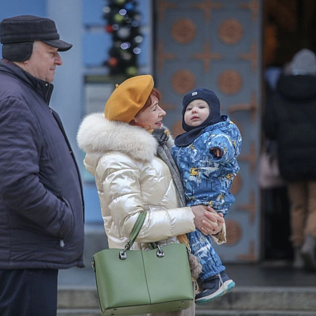 Христос народився!Божественну літургію з нагоди свята Різдва Христового у Свято-Михайлівському Золотоверхому кафедральному собо... - Репортер інформує на we.ua