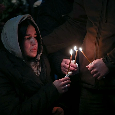 У Києві в Михайлівському золотоверхому монастирі попрощалися з військовослужбовцем Сил спеціальних операцій Горбатенком Олександ... - Репортер інформує на we.ua