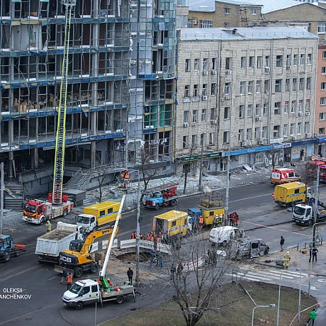 Київ.Наслідки обстрілу.#роботарепортер #наслідкиобстрелу #київ - Репортер інформує на we.ua