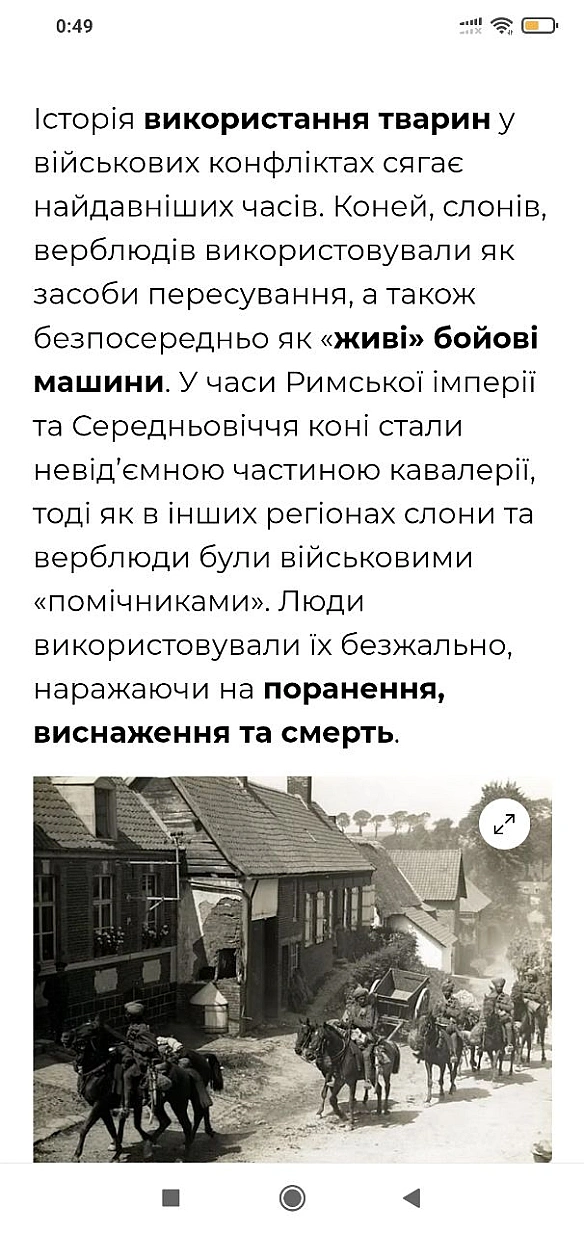 Безжальні - так можна назвати людські війни, в які втягнуті і тварини.У статті ще більше інформації про жахливі методи використ... - 🌱 Веганський Тернопіль на we.ua