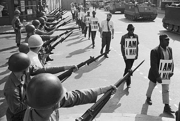 29 березня 1968 року війська Національної гвардії вишикувалися вздовж Біл-стріт у Мемфісі (штат Теннессі). Так вони намагалися к... - WAS на we.ua