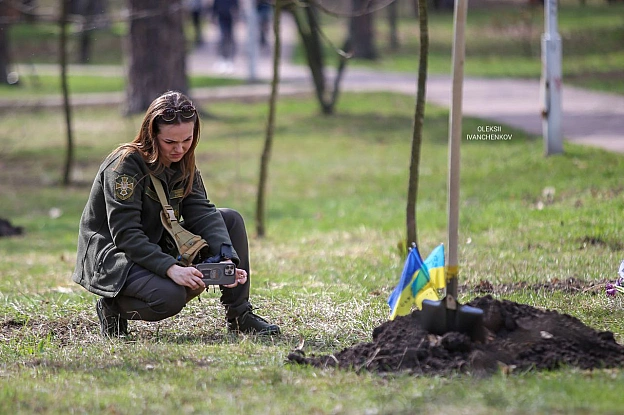 У парку Партизанської слави в рамках весняного двомісячника \