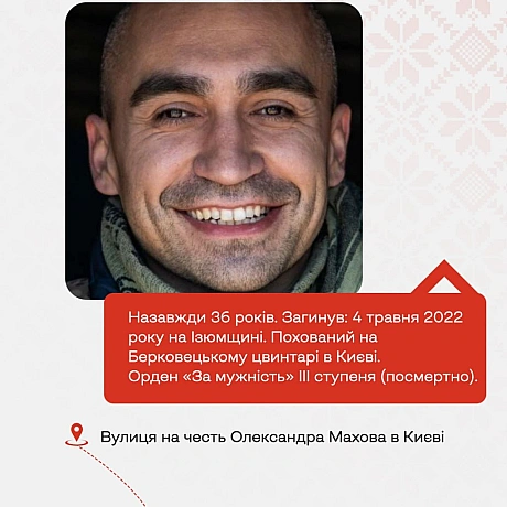 Продовжуємо поширювати історії Героїв в рамках проєкту «Герої наших вулиць» — проєкту про пам\'ять, що розповідає про імена, які... - Український інститут національної пам'яті на we.ua