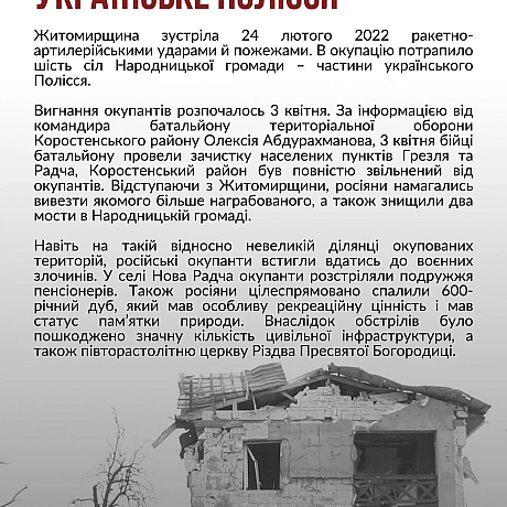 Протягом березня-квітня 2022 року Сили безпеки та оборони України провели низку військових операцій, завдяки яким було звільнено... - Український інститут національної пам'яті на we.ua