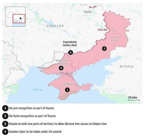7 пунктів мирного плану США - Daily TelegraphА тепер інсайд від британської газети:🔹Перший і другий пункти передбачають негай... - Ціна Держави на we.ua