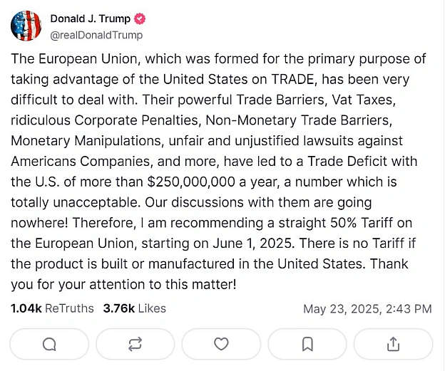 🤦🇺🇸Хвилинка історії та політекономії від Трампа, що розкрив причину створення ЄС: З Європейським Союзом, який був сформований з... - Ціна Держави на we.ua