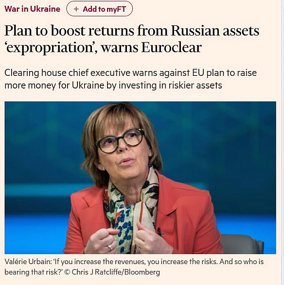 💼 Euroclear виступив проти вкладення російських заморожених активів у ризиковані інструменти: застерігає: Ідея Єврокомісії — це ... - Ціна Держави на we.ua