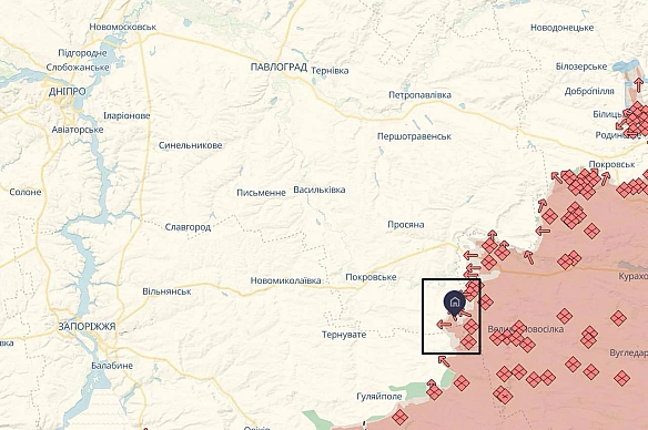 DeepState повідомляє про окупацію російськими військами сіл Запорізьке та Новогеоргіївка на межі Дніпропетровської, Донецької та... - Баба і Кіт на we.ua