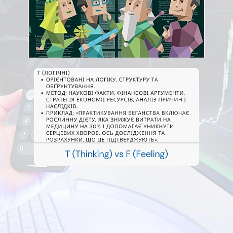 Дізнайся, який метод переконання у веганстві працює саме на тебе 🌱. Поєднання типології MBTI та практичних способів впливу допом... - 🚀 Веганка: наука та інновації на weua.dev