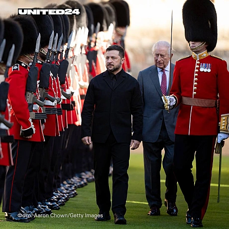 Сьогодні король Чарльз III прийняв Президента України Володимира Зеленського у Віндзорському палаці. Главу держави зустріли коро... - UNITED24 on we.ua