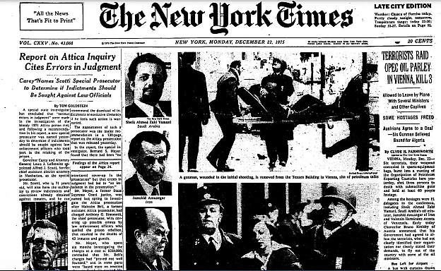 21 грудня 1975 року у Відні група німецьких і арабських бойовиків під керівництвом Ілліча Раміреса Санчеса, відомого як Карлос Ш... - WAS на we.ua