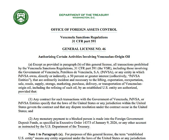 США послабили санкції щодо венесуельської нафти, фактично монополізуючи її використанняМіністерство фінансів США через OFAC о... - Ціна Держави on we.ua
