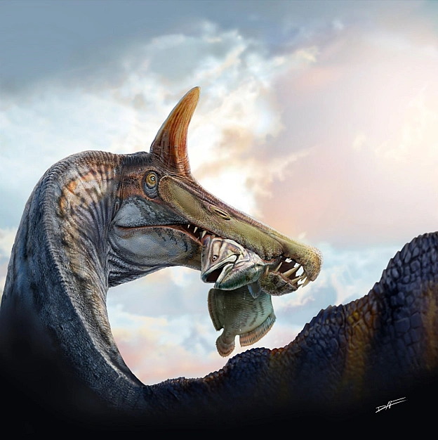 У Сахарі було знайдено новий вид спінозавра, названий Spinosaurus mirabilis. Скам'янілості вказують, що його череп був прикрашен... - WAS на we.ua
