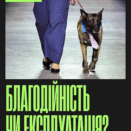 На показі дизайнерки Юлії Перекрьостової (JULIYA KROS) у межах Ukrainian Fashion Week на подіум вивели «службових» собак. Ідея... - Кожна тварина on we.ua