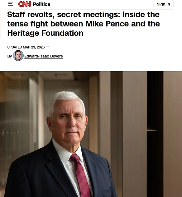 🇺🇸Майк Пенс проти Heritage Foundation: у США почалася боротьба за те, яким буде консерватизм після ТрампаВ українському медійн... - on we.ua