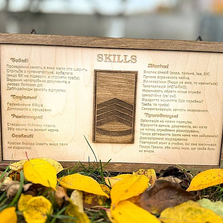 Таблички Skills для сержантів знову у наявності 

Для замовлення писати мені: @RuslanBorta
(Рапорт - у довільній формі😁)

Вартіс... - стандарти хотівших в НАТО on weua.dev