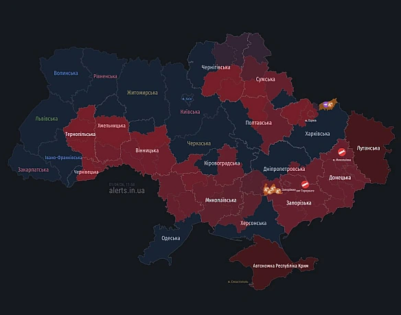 Загалом до 60 шахедів на Чернівецьку, Хмельницьку, Тернопільську області, - моніторингові канали

Висока загроза протягом декіль... - UkraineNow on weua.dev