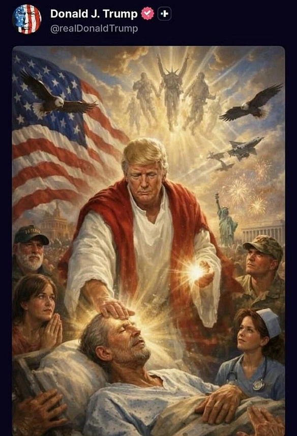 Трамп зробив пост про самого себе - Баба і Кіт на we.ua