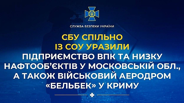 Сили оборони уразили підприємство ВПК та низку нафтооб’єктів у Московській області, військовий аеродром «Бельбек» та засоби ППО ... - UkraineNow on we.ua