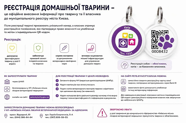🦮🐈У столиці за рік через ЦНАПи зареєстрували майже 2,8 тисячі домашніх тваринЗ них – 2 486 собак і 295 котів.🤝Послуга доступ... - КМДА – офіційний канал на we.ua