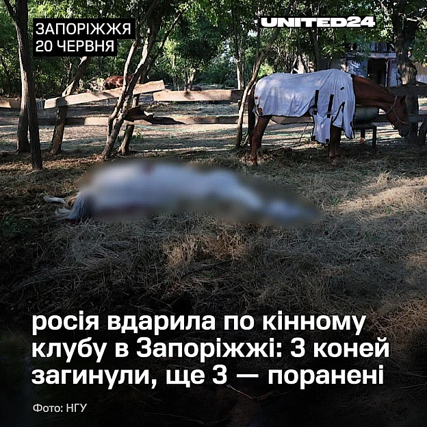 20 червня росія вдарила десятьма керованими авіабомбами по Запоріжжю. П’ятеро людей загинули, 12 – поранені. Один із ударів пошк... - UNITED24 на we.ua