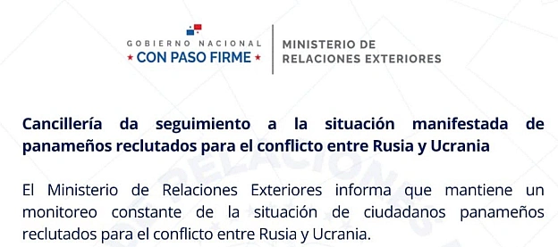 МЗС Панами заявило про вербування своїх громадян для участі у війні проти УкраїниТам заявили, що «неодноразово запитували» інф... - на we.ua