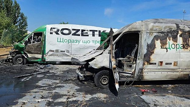 Сьогодні зранку в Броварах росіяни атакували безпілотником склад компанії ROZETKAЦю інформацію підтвердила співзасновниця ком... - на we.ua