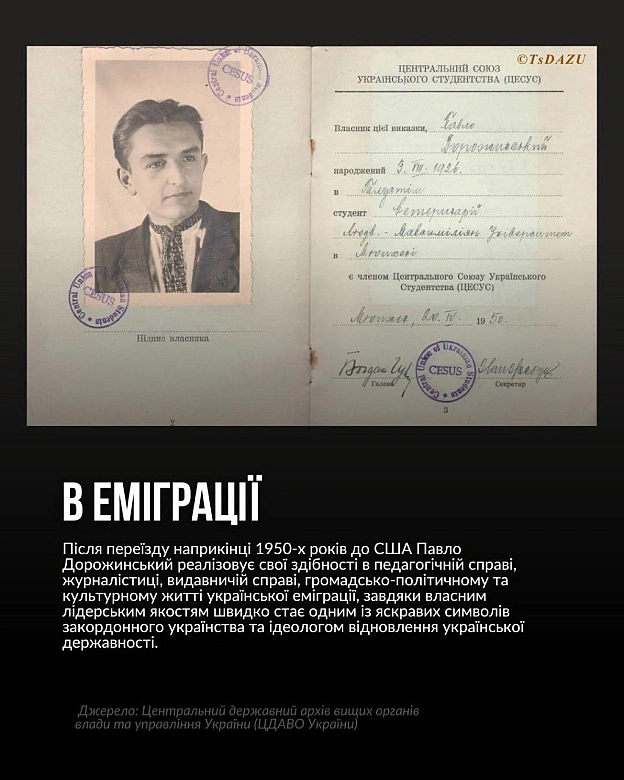 Сьогодні минає 100 років від дня народження Павла Дорожинського – українського громадсько-політичного діяча, журналіста, редакто... - на we.ua