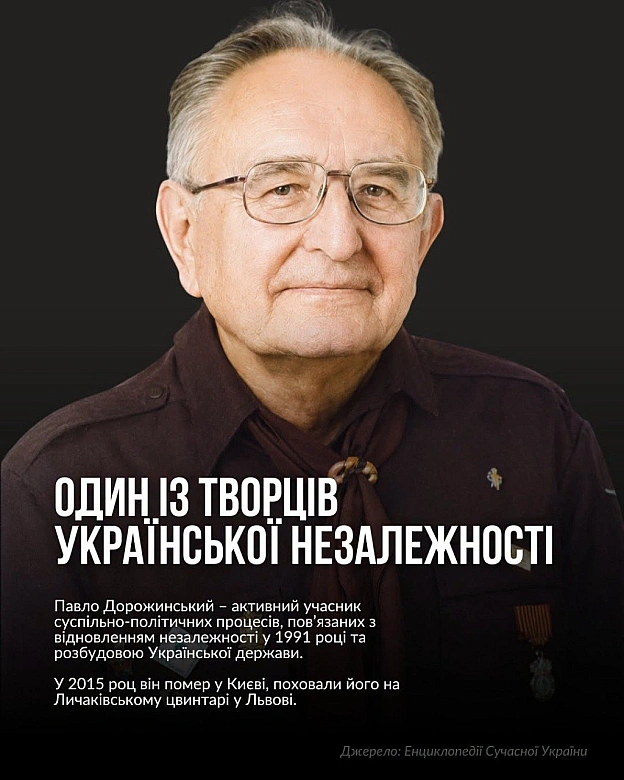 Сьогодні минає 100 років від дня народження Павла Дорожинського – українського громадсько-політичного діяча, журналіста, редакто... - на we.ua