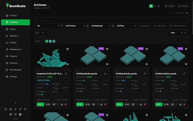 BamDude — командний центр для твоїх Bambu Lab. Self-hosted, безкоштовний, український.Старший куратор ДрукАрмії за напрямком F... - на we.ua