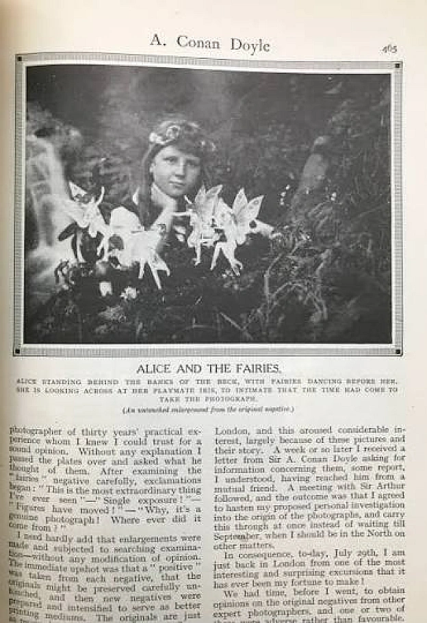Як Конан Дойл повірив у фотографії фей1917 року в англійському селі Коттінглі підлітка Елсі Райт і її молодша кузина Френсіс Г... - на we.ua