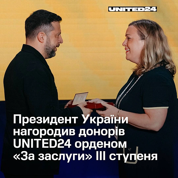 Президент України Володимир Зеленський нагородив орденом «За заслуги» ІІІ ступеня 6 донорів UNITED24 з США, Італії та Німеччини.... - на we.ua