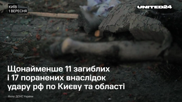 Уночі росія атакувала Київ та область. Щонайменше 11 людей загинули, ще 17 поранених, серед них — 3 дітей.📍Київ: 8 загиблих, 5... - на we.ua