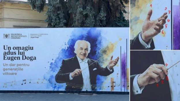 Молдовани повісили банер на честь композитора Еуджену Дога, але громадськість обурилась.Не розумію обурення - у композитора ж у... - на we.ua