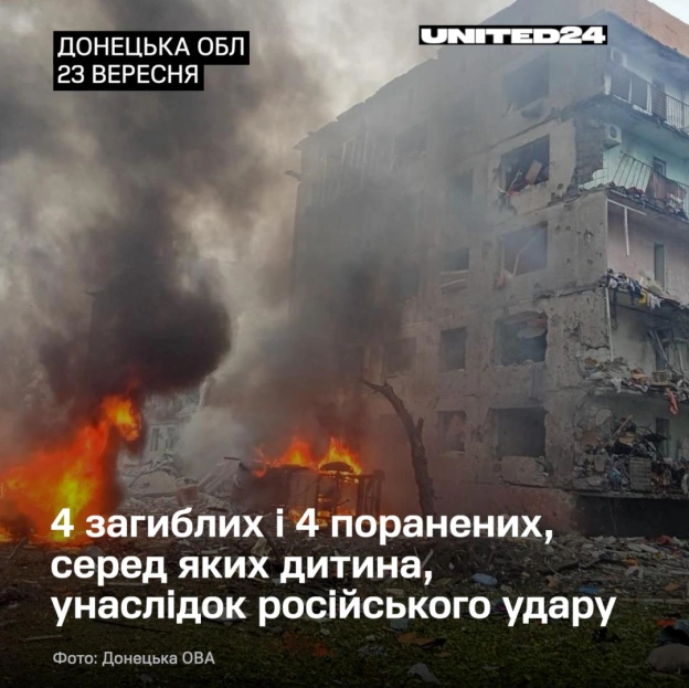 O 10-й ранку росія скинула 4 авіабомби на селище Олександрівка на Донеччині. Щонайменше 4 людей загинули, ще 4 поранені. Серед п... - на we.ua