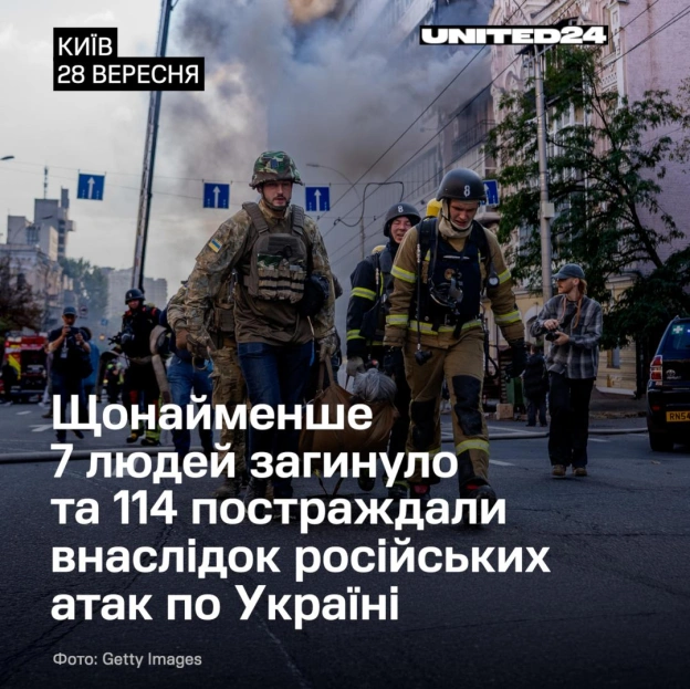 Щонайменше 7 людей загинуло та 114 постраждали внаслідок російських атак на українські міста лише за день.📍 КИЇВ1 людина заг... - на we.ua