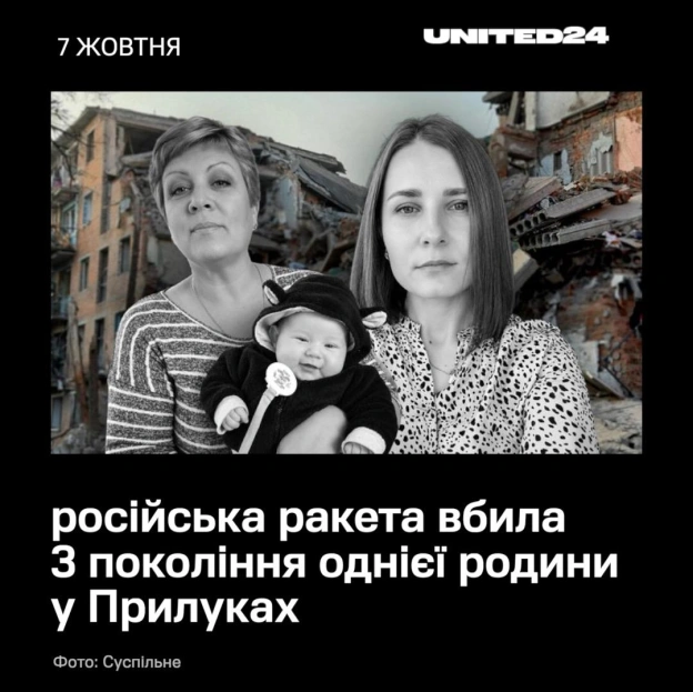 Уранці 7 жовтня 2026 року російські війська завдали масованого удару по Прилуках 6-ма ракетами. Одна з них поцілила у п\'ятипове... - на we.ua