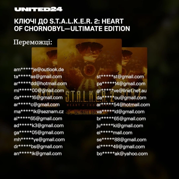Збір S.T.A.L.K.E.R. 2 × UNITED24 офіційно завершено! Разом ми зібрали 103 710 $ на розмінування Чорнобильської зони відчуження... - on we.ua
