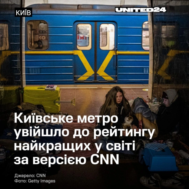 Київський метрополітен посів 14-те місце у списку 18 найкращих систем метро світу за версією CNN Travel. Київська підземка випер... - UNITED24 на we.ua