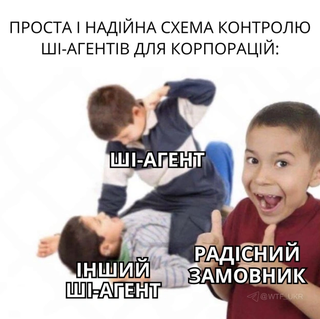 ШІ-агенти MS настільки круті, що у них будуть свої ШІ-агенти, лол. Типу на випадок, якщо почнуть мутити тємки в обхід корпправил... - на we.ua