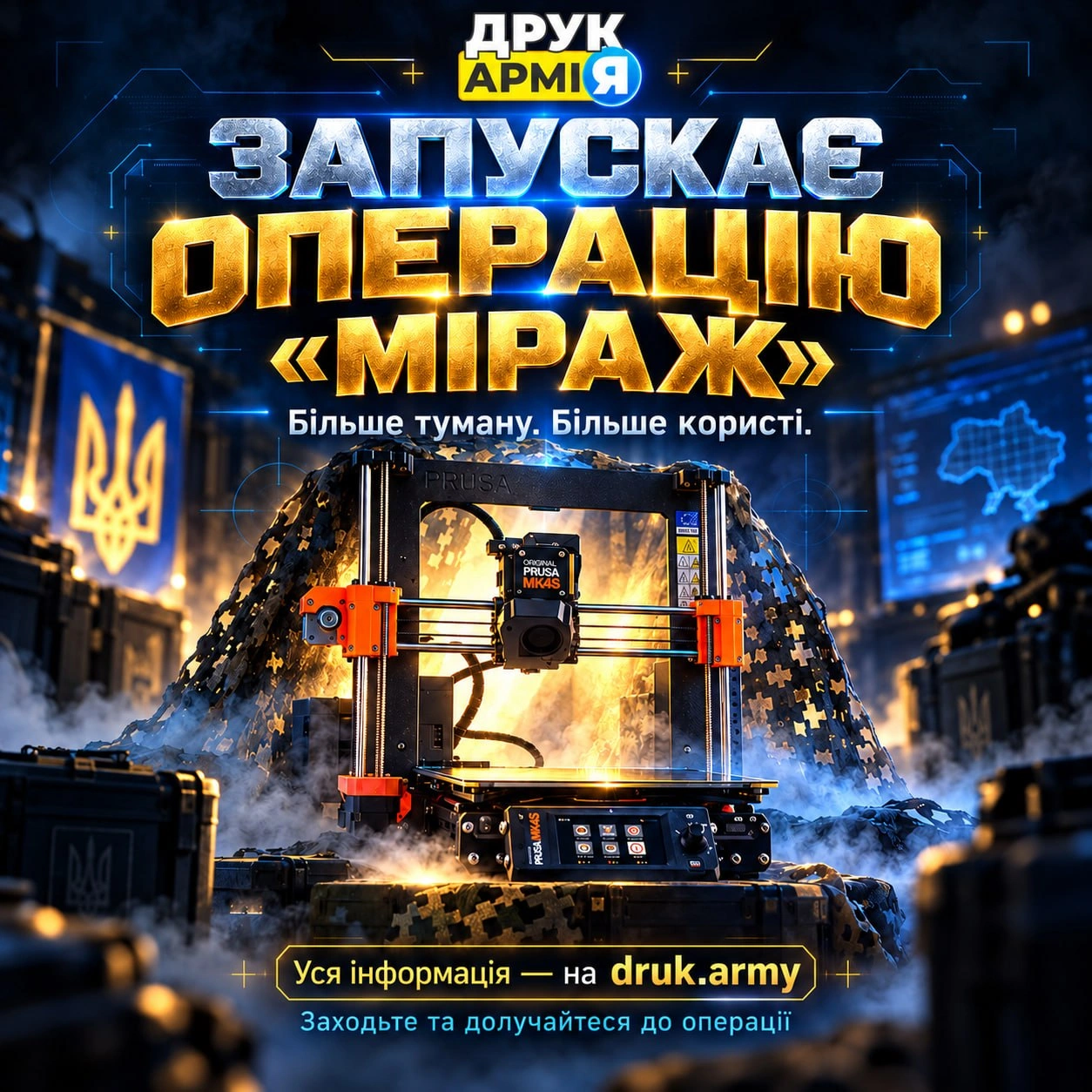 🚨 ДрукАрмія запускає операцію «Міраж»!Ми знайшли ще один спосіб завдати ворогу болючого удару. І для цього нам потрібна не збр... - на we.ua